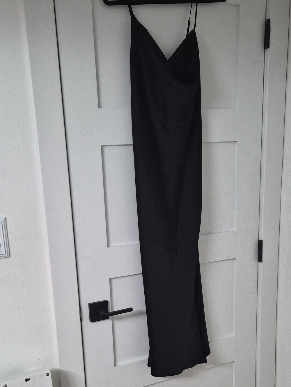 Banana Republic Black Maxi Slip Dress with Spaghetti Straps